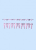 12er PCR Streifen 0,2 ml mit Deckelstreifen, rot