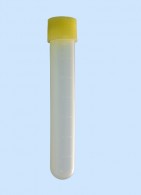 Röhrchen mit Schraubverschluß steril, gelb, 13 ml, Maße 16 x 100