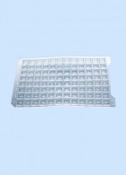 Abdeckmatten für DeepWell Platten, 2,2 ml,  Quadratische Nocken, nicht durchstechbar, autoklavierbar