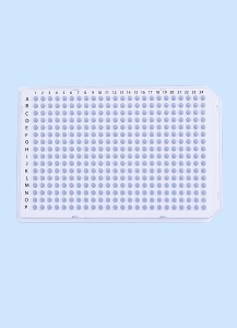 PCR - Platten, weiss, 384 Wells passend für Light Cycler der Firma Roche mit aufgedruckter alphanummerischer Kennzeichnung