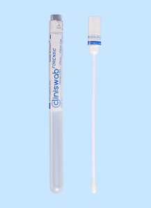 Abstrichröhrchen Kunststoffstab, Viskose, Forensik, für die Probenentnahme zur DNA-Beweisanalyse, steril
