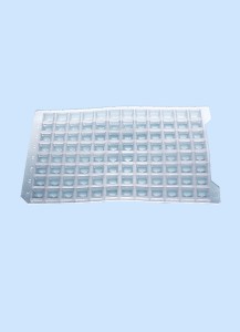 Abdeckmatten für DeepWell Platten, 2,2 ml,  Quadratische Nocken, durchstechbar, nicht autoklavierbar