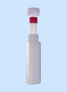 Versandgefäße mit Saugeinlage und Symboldruck Maße  30 x 126, komplettiert mit Schraubröhrchen 407-ST2, rot, steril,  zu 50 Stück unterverpackt