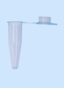 PCR - Gefäße 0,5 ml flacher Deckel, blau RNase/DNase frei
