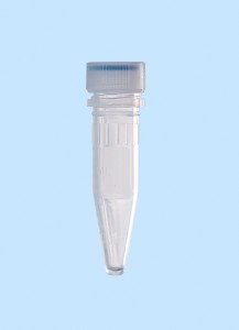Microtubes 1,5 ml konischer Boden, O-Ring, Schraubverschluß, steril,  RNase / DNase frei